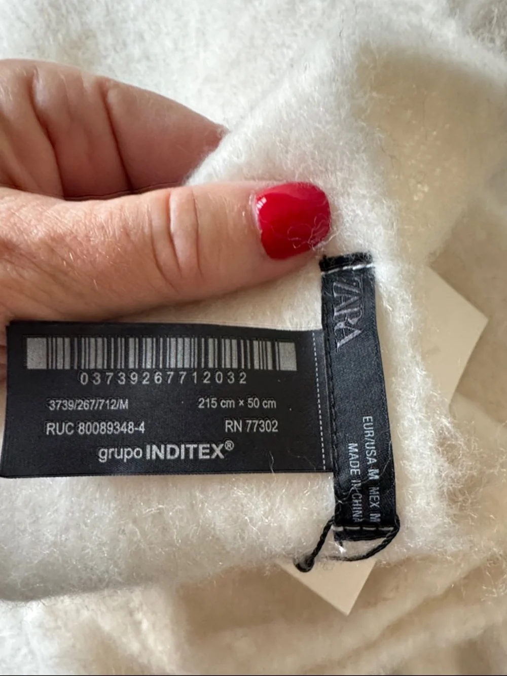 NWT Zara fringed oversized blanket scarf - Picture 4 of 5